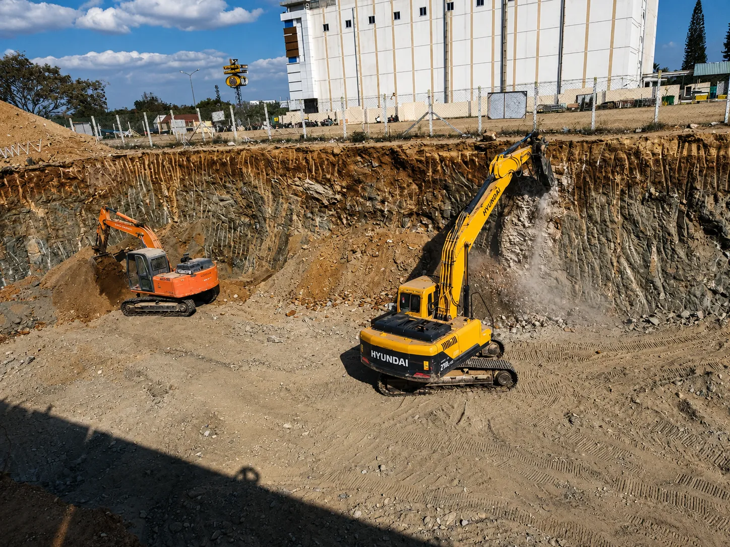 Excavation of Building Foundation