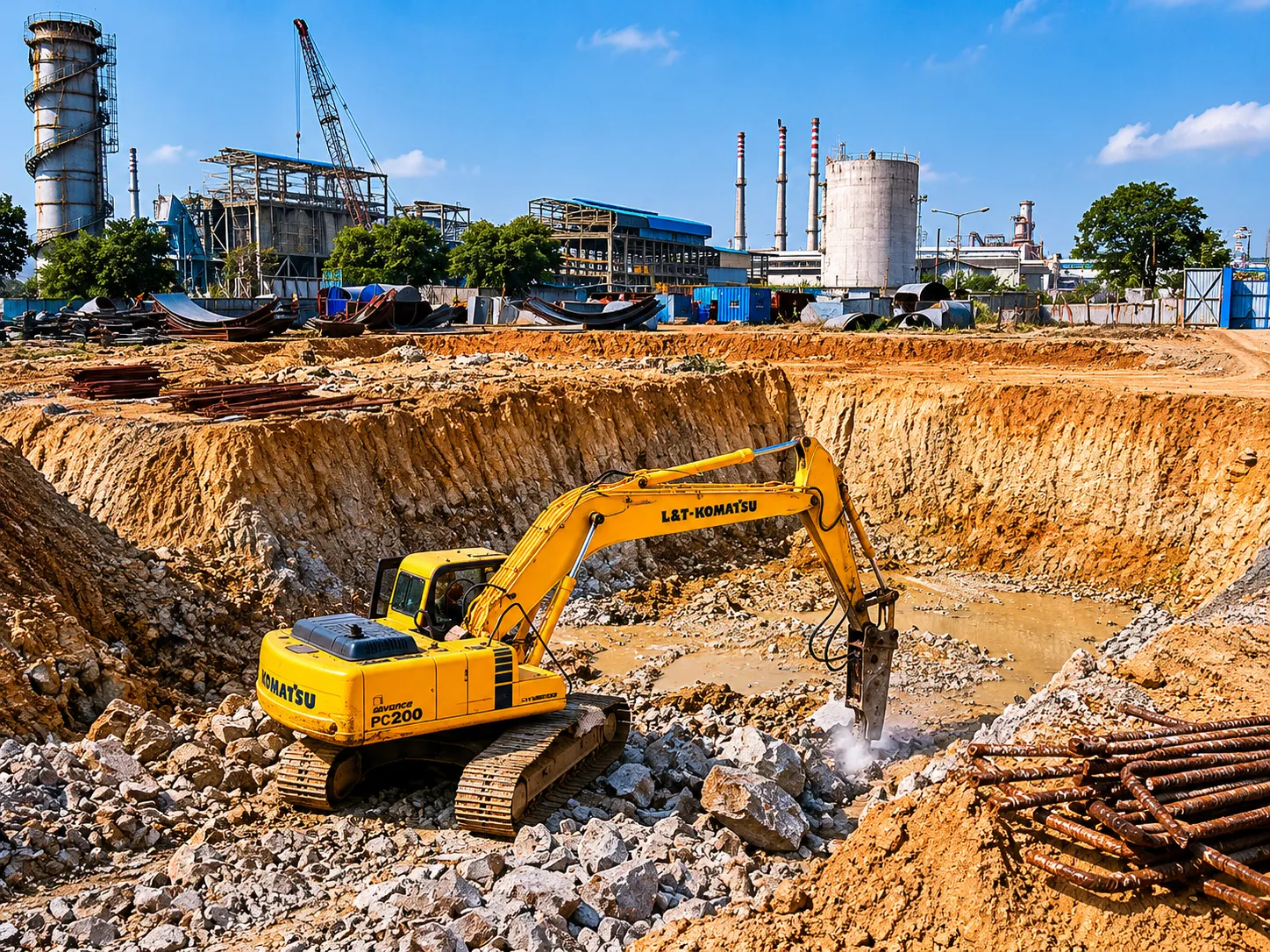 Excavation of Building Foundation